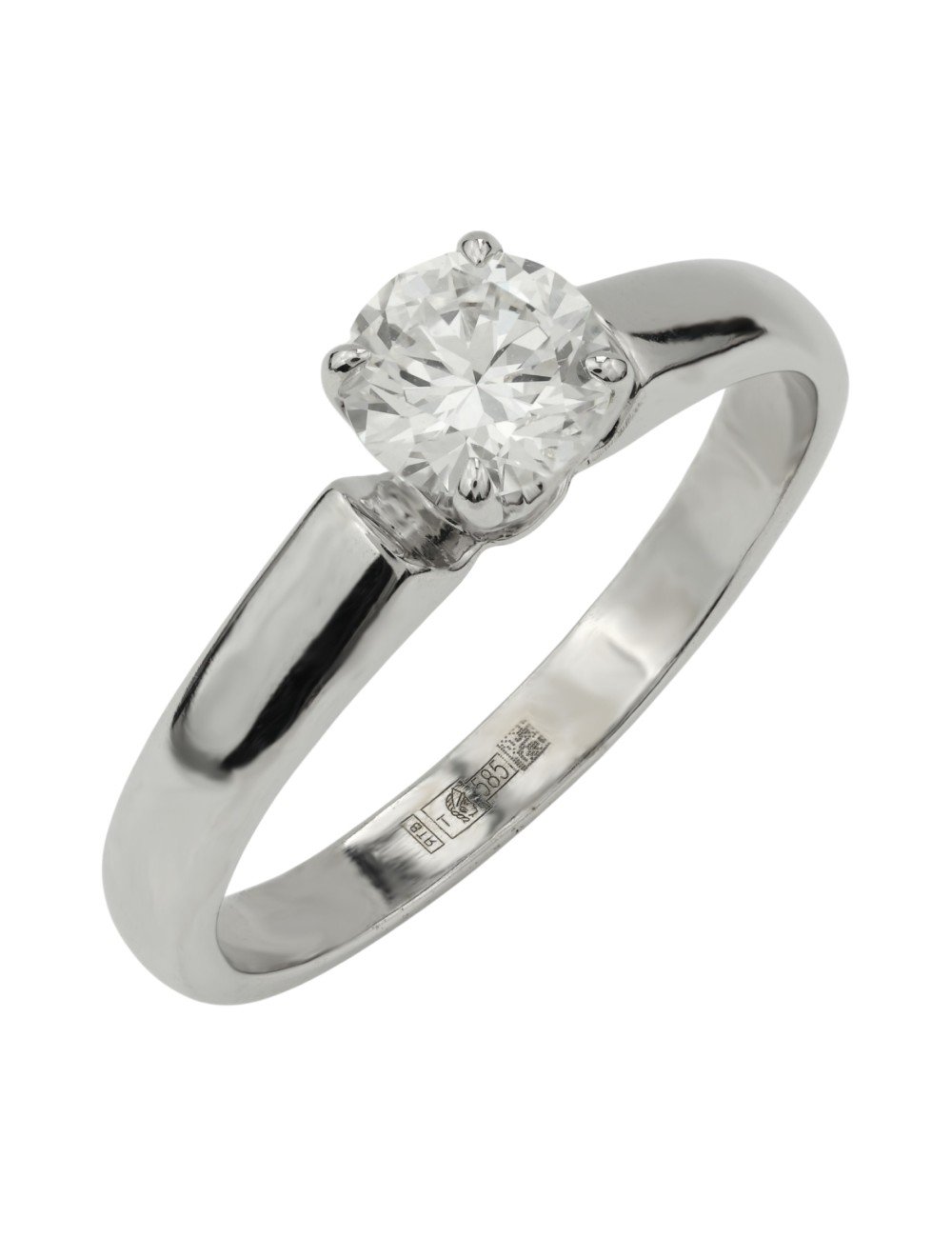 Кольцо из белого золота c бриллиантами