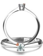 Кольцо из белого золота c бриллиантами