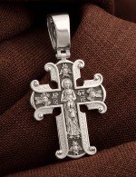 Крест из белого золота