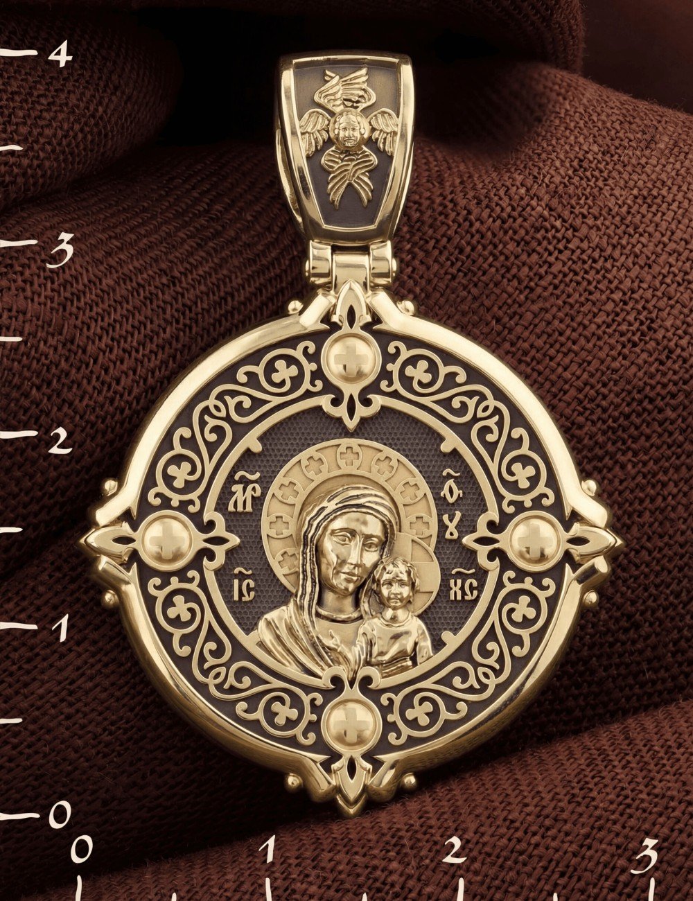 Образок из лимонного золота