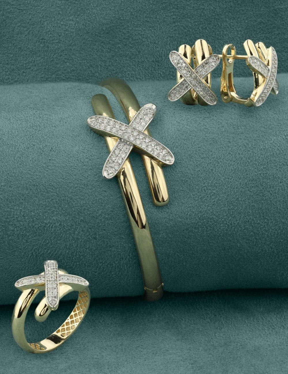 Браслет из лимонного золота c бриллиантами