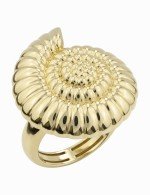 Кольцо из лимонного золота c рубином