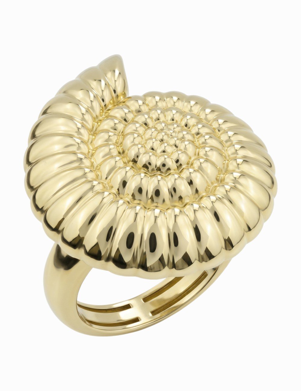 Кольцо из лимонного золота c рубином