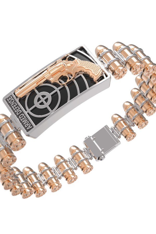 Браслет из золота c ониксом