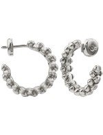 Серьги из белого золота c бриллиантами