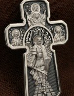 Крест из белого золота