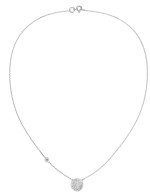 Колье из белого золота c бриллиантами и перламутром