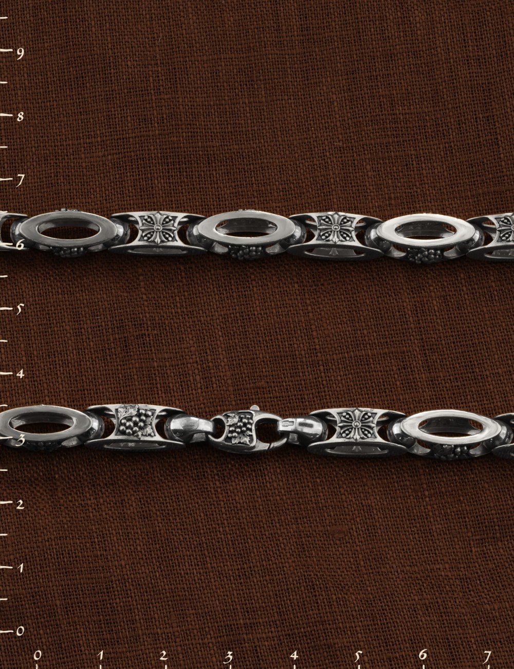 Цепь из белого золота