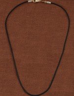 Шнурок шёлковый из лимонного золота 585 пробы c шёлковым шнурком