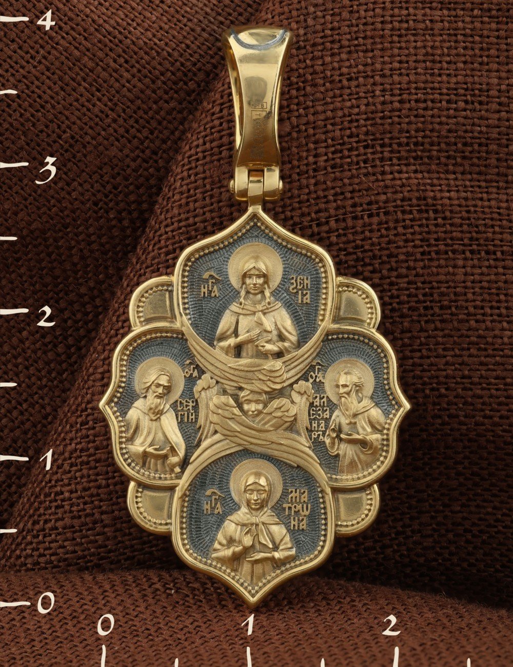 Образок из лимонного золота