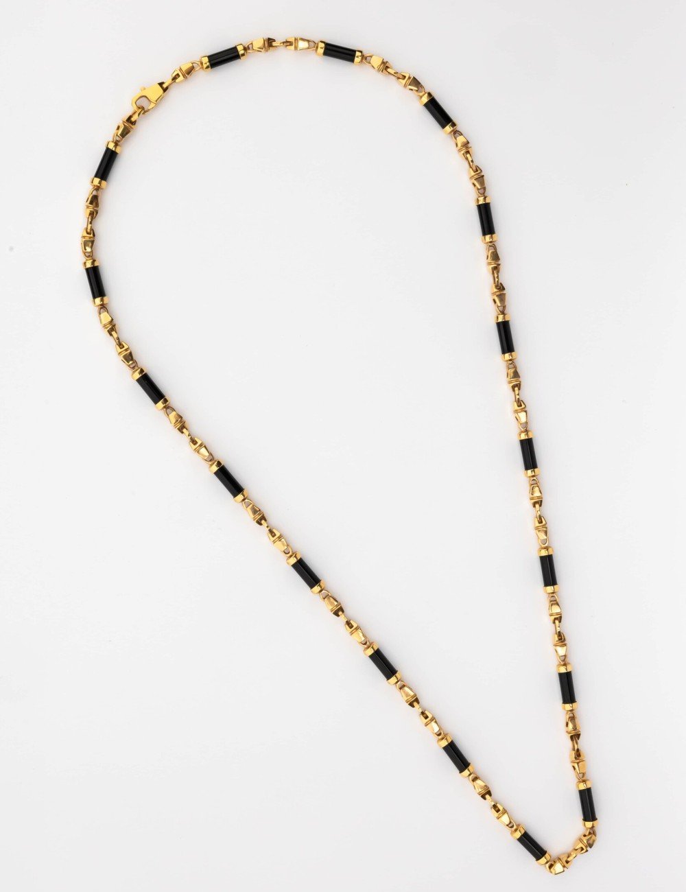 Цепь из золота c ониксом