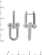 Серьги из белого золота