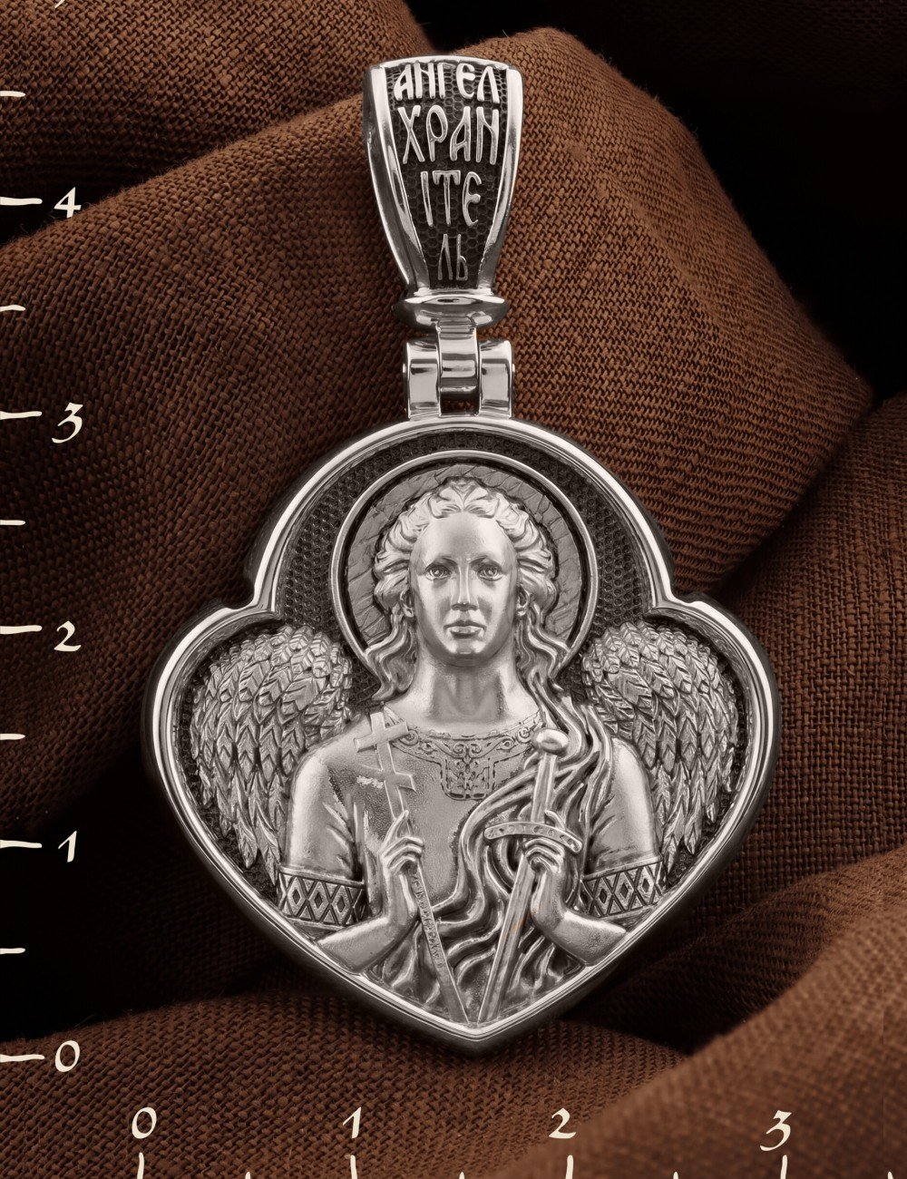 Образок из белого золота