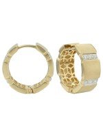 Серьги из лимонного золота c бриллиантами