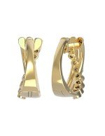 Серьги из лимонного золота c бриллиантами