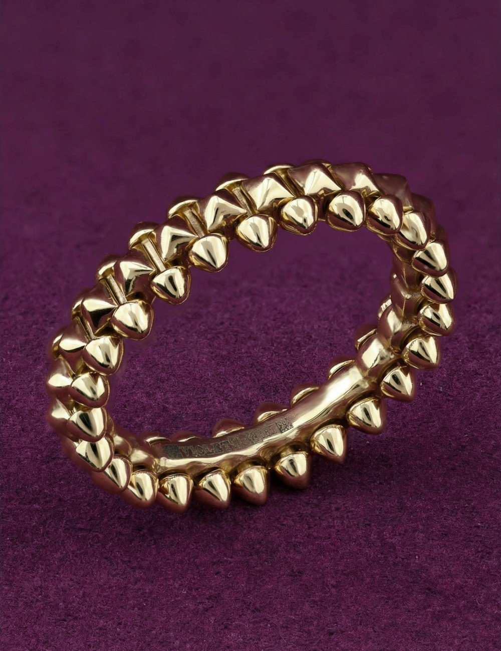 Кольцо из лимонного золота