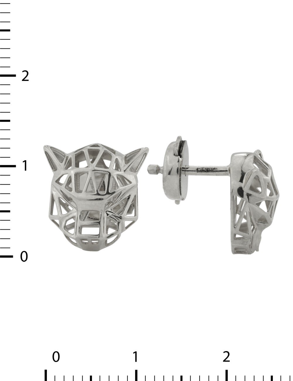 Серьги из белого золота