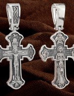 Крест из белого золота