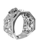 Кольцо из белого золота