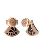 Серьги из золота c бриллиантами и ониксом