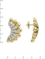 Серьги из лимонного золота c бриллиантами