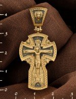 Крест из лимонного золота