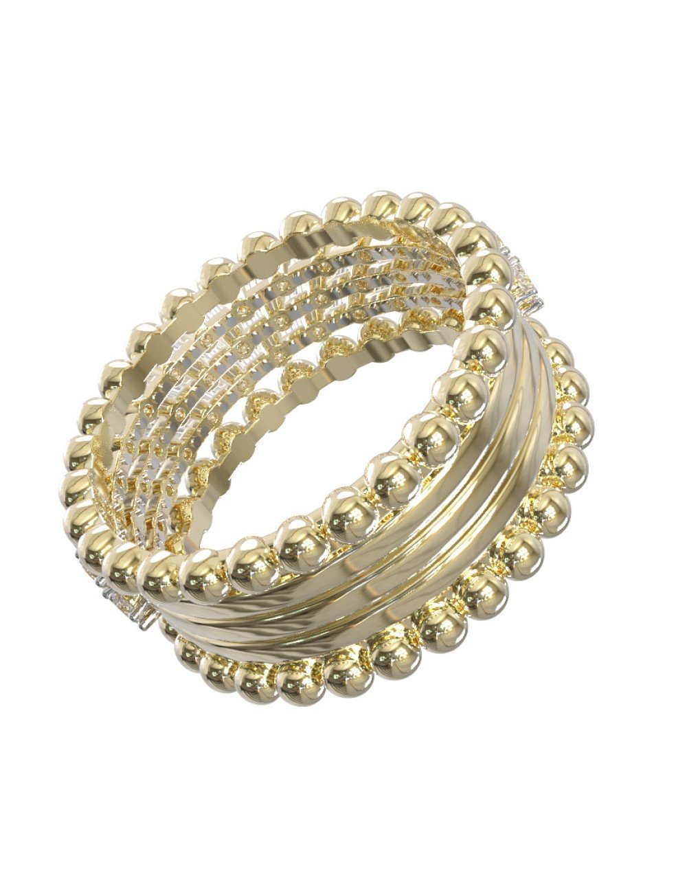 Кольцо из лимонного золота c бриллиантами