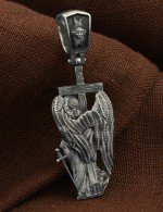 Крест из белого золота