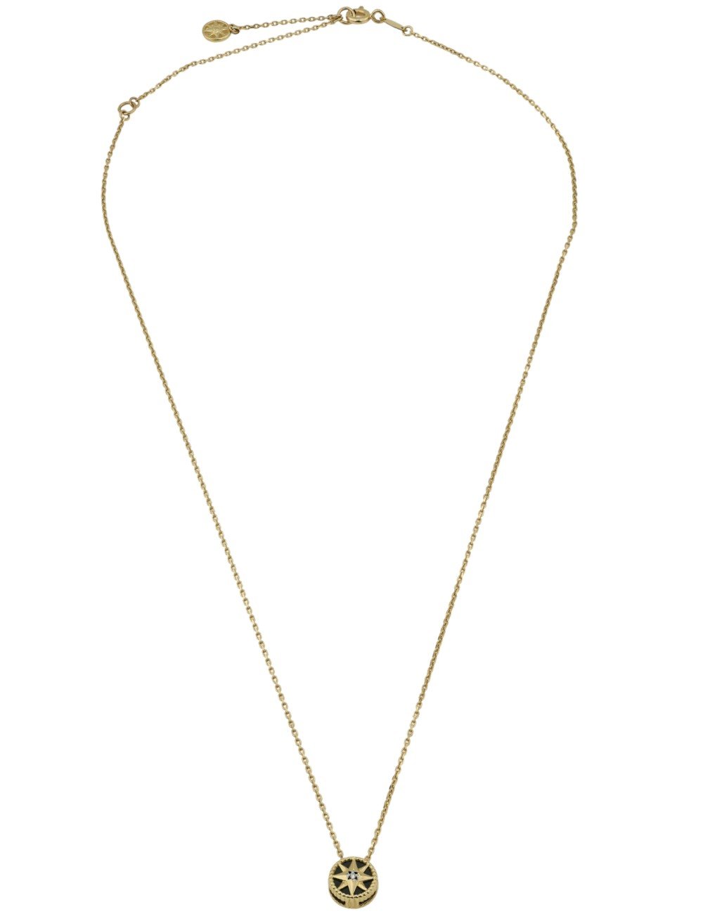 Колье из лимонного золота c бриллиантами и ониксом