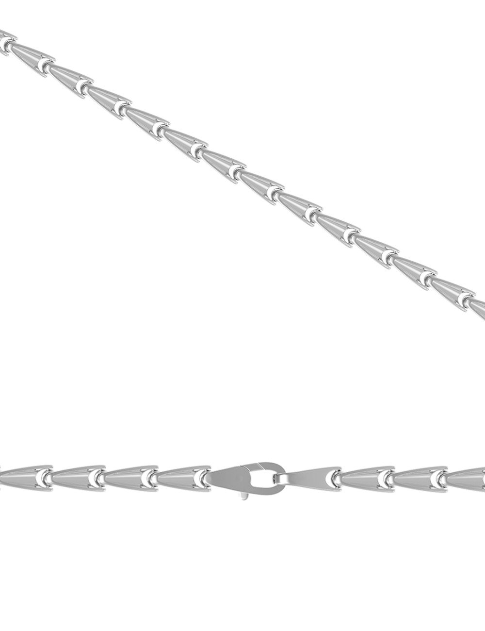 Цепь из белого золота