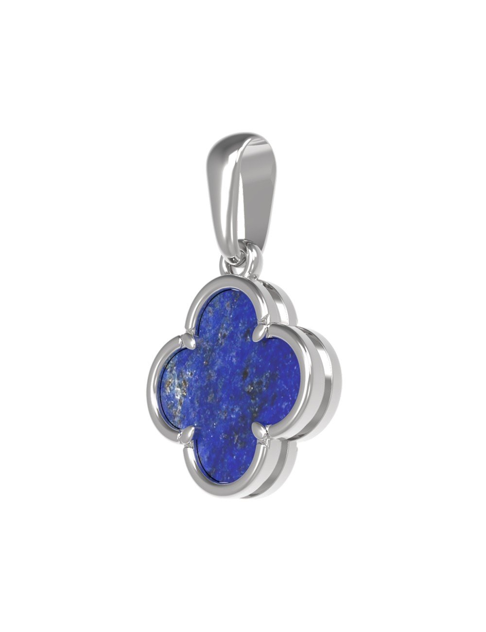 Подвеска из белого золота c лазуритом
