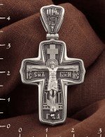 Крест из белого золота