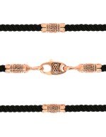 Шнурок шёлковый из золота c шёлковым шнурком