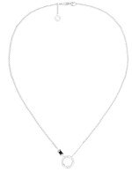 Колье из белого золота c бриллиантами и ониксом