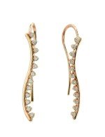 Серьги из золота c бриллиантами