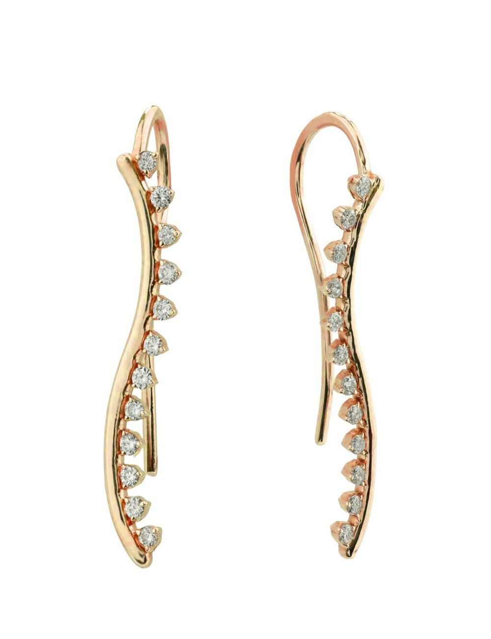 Серьги из золота c бриллиантами