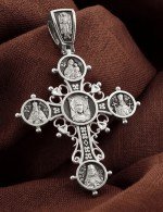 Крест из белого золота