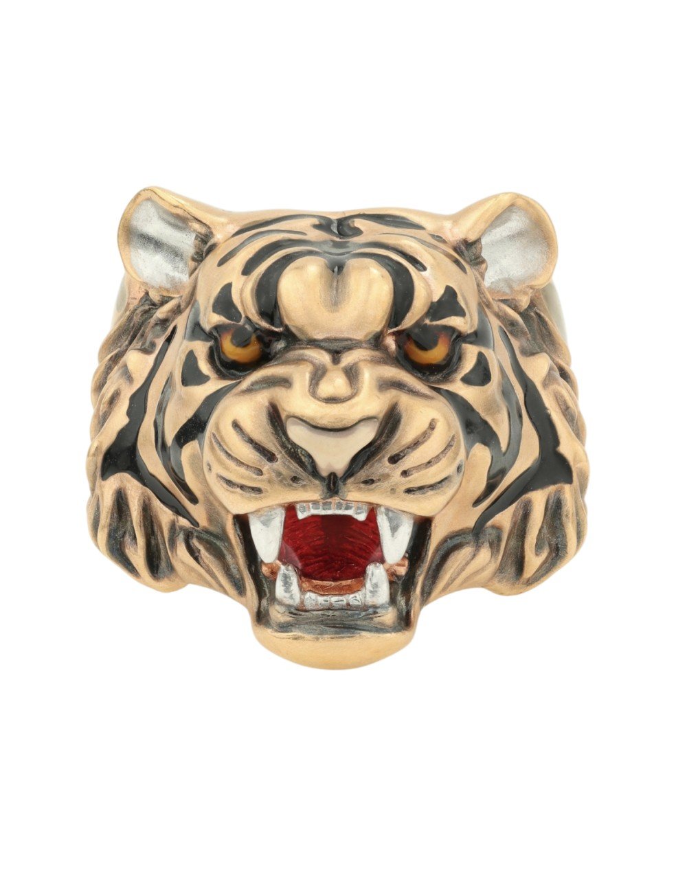 Кольцо из золота c эмалью