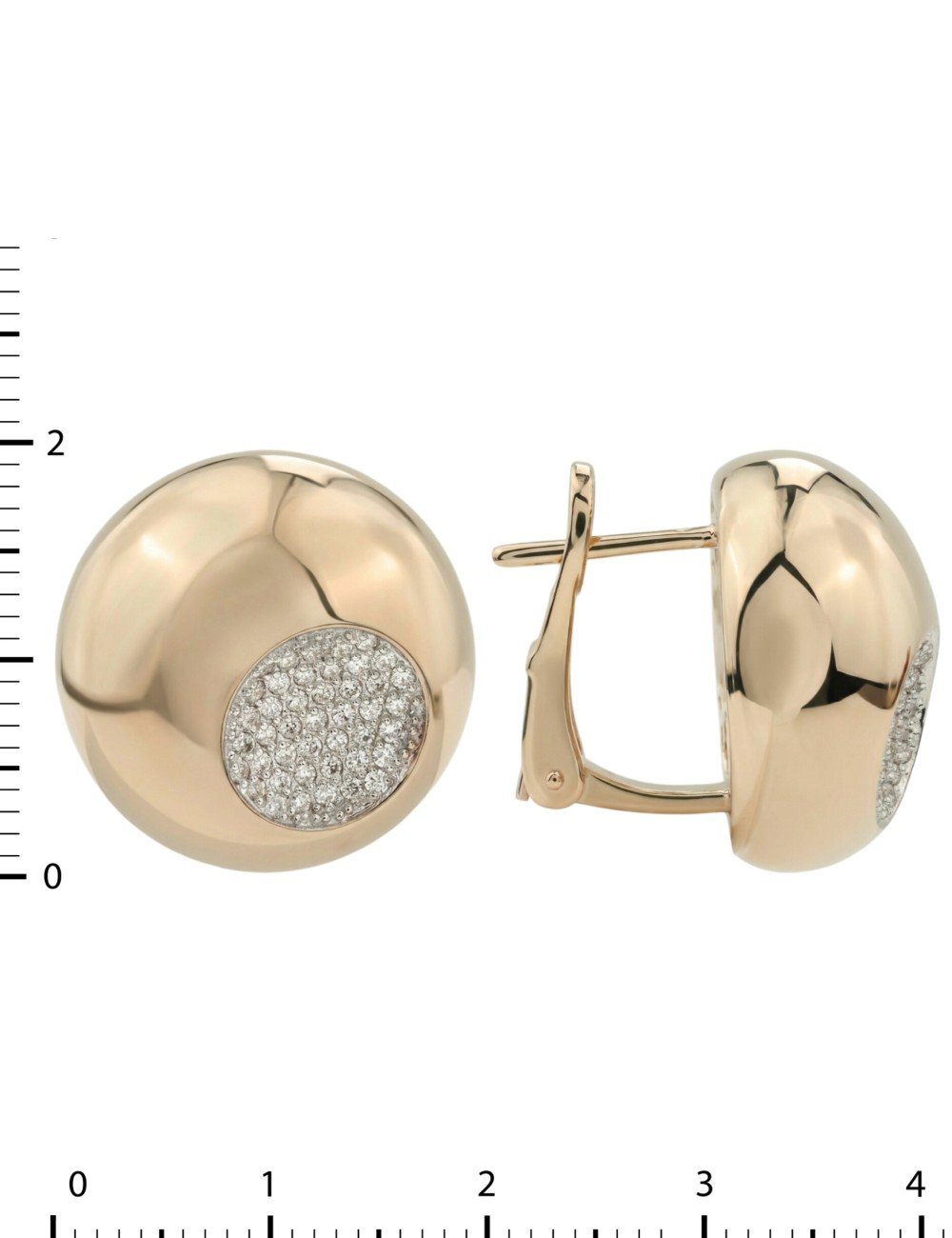 Серьги из золота c бриллиантами