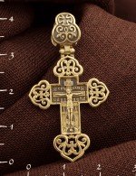 Крест из лимонного золота