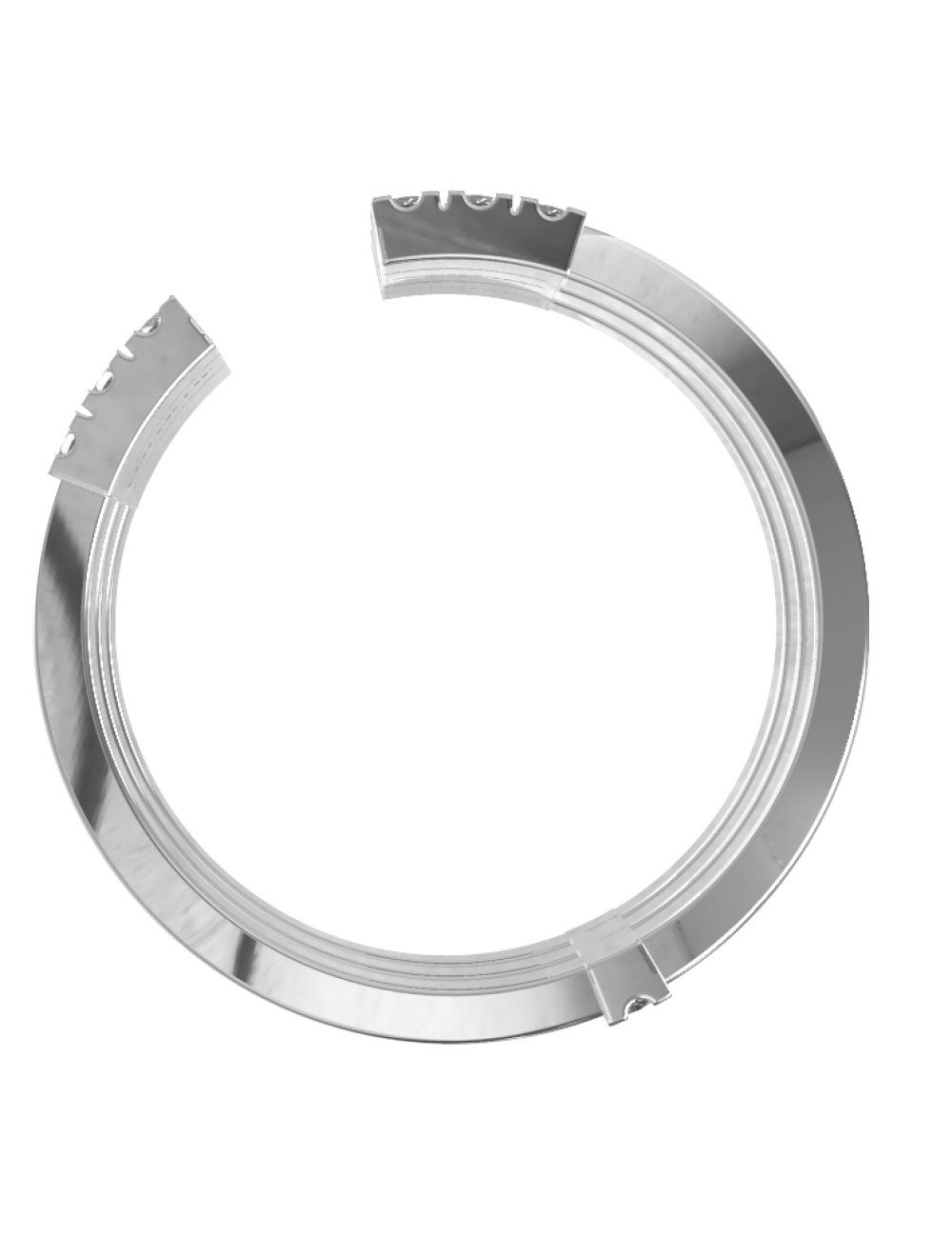 Кольцо из белого золота c бриллиантами