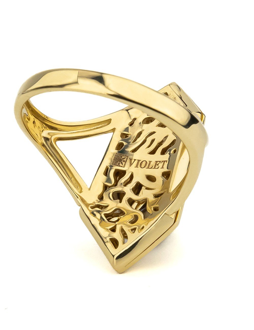 Кольцо из лимонного золота