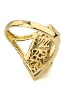 Кольцо из лимонного золота