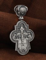 Крест из белого золота