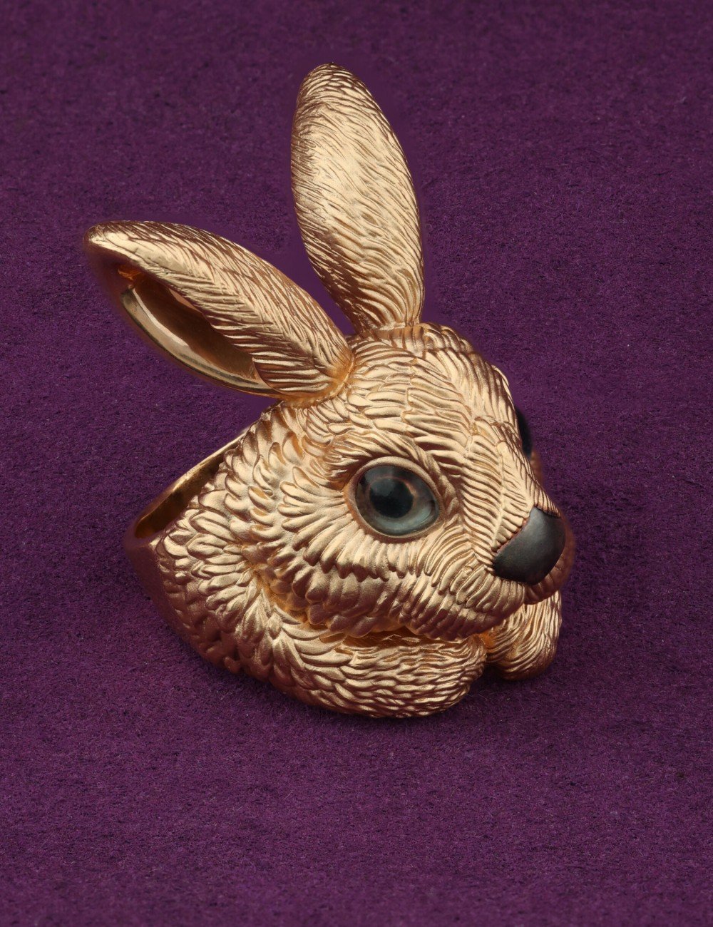 Кольцо из золота c эмалью