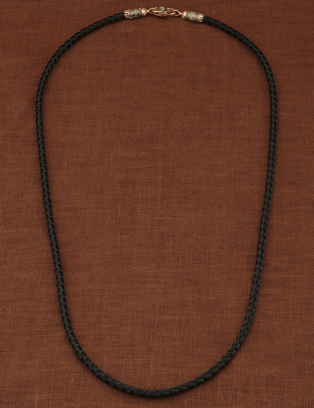 Шнурок шёлковый из золота c шёлковым шнурком