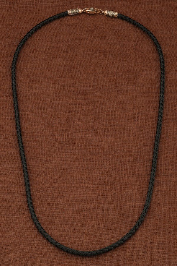 Шнурок шёлковый из золота c шёлковым шнурком