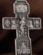 Крест из белого золота