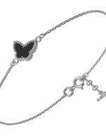 Браслет из белого золота c ониксом