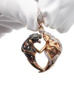 Подвеска из золота c фианитом